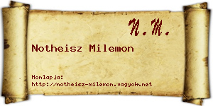 Notheisz Milemon névjegykártya